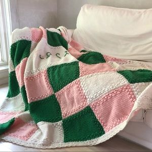 Vintage Granny Square Blanket “Kelli”